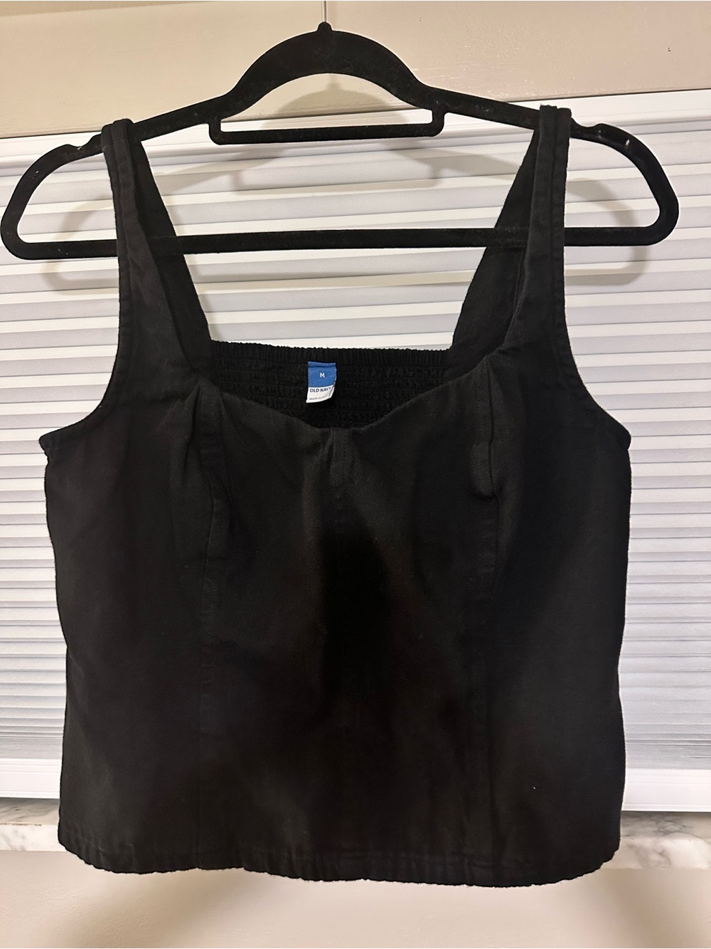 Women's Black Crop Tank Top